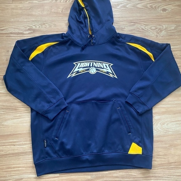 Lightning Blue and Gold Basketball Sweatshirt - Picture 2 of 7
